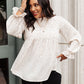 Madeline Polkadot Top in Ivory