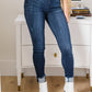 Judy Blue Maeve Mid-Rise Dark Wash Cuffed Skinny