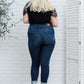 Judy Blue Maeve Mid-Rise Dark Wash Cuffed Skinny