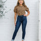 Judy Blue Maeve Mid-Rise Dark Wash Cuffed Skinny