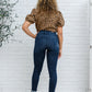 Judy Blue Maeve Mid-Rise Dark Wash Cuffed Skinny
