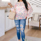 Maisy Floral Blouse in Peach