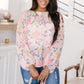 Maisy Floral Blouse in Peach