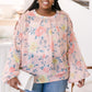 Maisy Floral Blouse in Peach