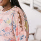 Maisy Floral Blouse in Peach