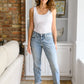 Judy Blue Mid Rise Bleach Wash Boyfriend Jeans
