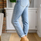 Judy Blue Mid Rise Bleach Wash Boyfriend Jeans