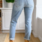 Judy Blue Mid Rise Bleach Wash Boyfriend Jeans