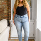 Judy Blue Mid Rise Bleach Wash Boyfriend Jeans