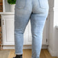 Judy Blue Mid Rise Bleach Wash Boyfriend Jeans