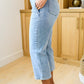 RESTOCK Judy Blue Button Fly Vintage Cropped Wide Leg Jeans