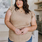 Maren V-Neck Ruffle Sleeve Top