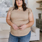 Maren V-Neck Ruffle Sleeve Top