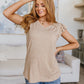 Maren V-Neck Ruffle Sleeve Top