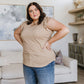 Maren V-Neck Ruffle Sleeve Top