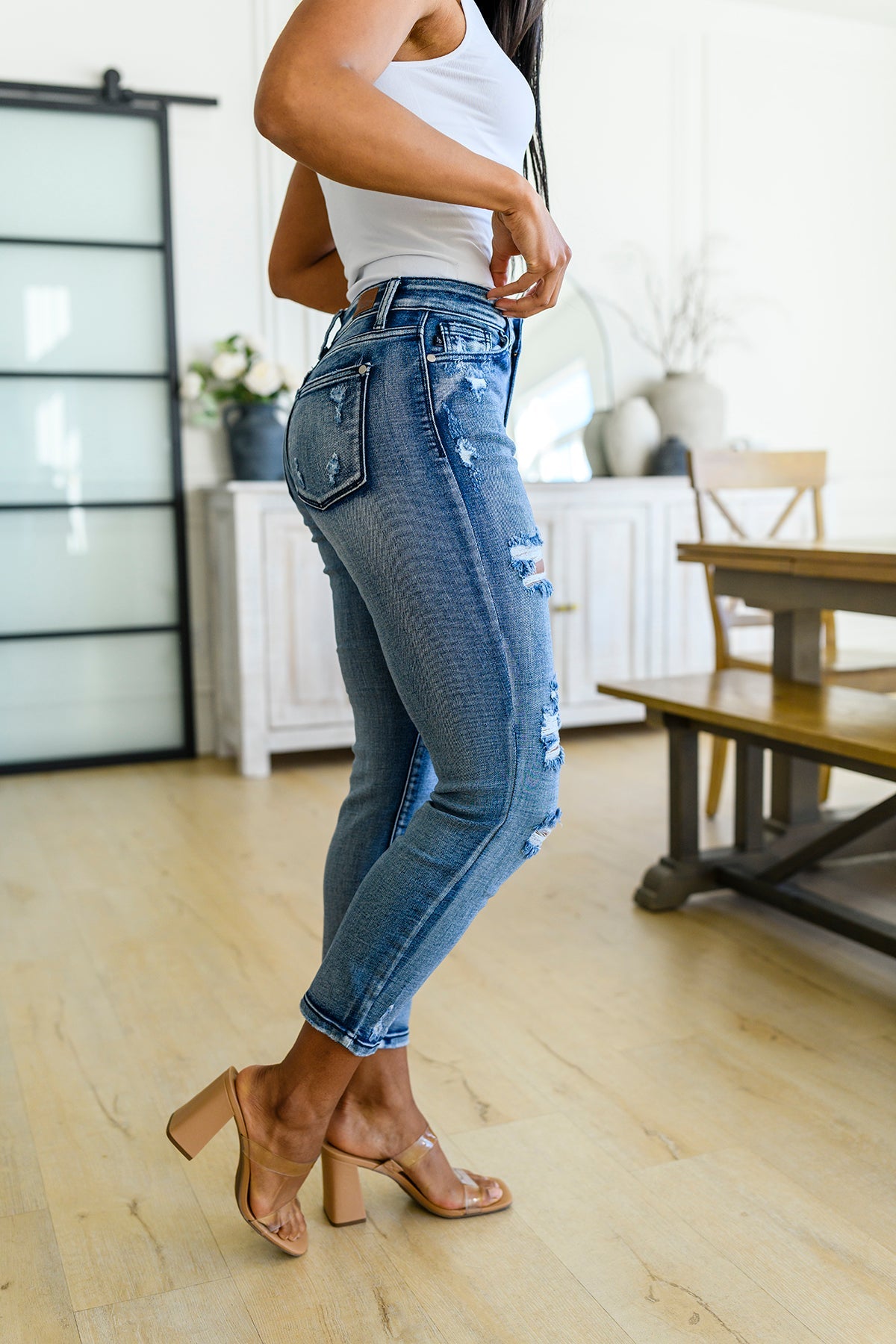 Judy Blue Washed Boyfriend Jeans