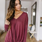 Mauve Modal Twist Top