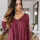 Mauve Modal Twist Top