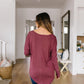 Mauve Modal Twist Top