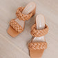 Maya Braided Heels in Tan