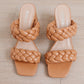 Maya Braided Heels in Tan
