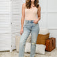 Judy Blue High Rise Straight Fit Destroyed Jeans