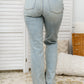 Judy Blue High Rise Straight Fit Destroyed Jeans