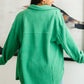 Meet Me Halfway Shacket in Green