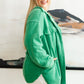 Meet Me Halfway Shacket in Green