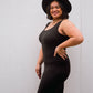 Meet Me In The Middle Dress In Black