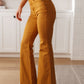 Judy Blue High Rise Tummy Control Flare Jeans in Marigold