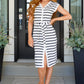 Melting Away Striped Midi Dress