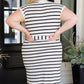Melting Away Striped Midi Dress