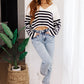 Memorable Moments Striped Sweater in White/Navy