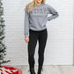 Merry As Can Be Sweatshirt In Gray