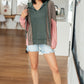 Message Me Back Color Block Hoodie