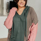 Message Me Back Color Block Hoodie
