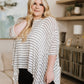 Meyers Striped High Low Boxy Top