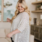 Meyers Striped High Low Boxy Top
