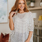 Meyers Striped High Low Boxy Top
