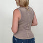 Zenana Ribbed Tank Top w/Exposed Seam - Multiple Colors