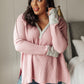 Mia Waffle Knit Long Sleeve In Pink