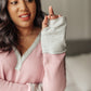 Mia Waffle Knit Long Sleeve In Pink