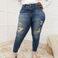 Mid-Rise Destroyed Relaxed Fit Jeans