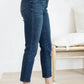 Judy Blue Mid-Rise Relaxed Fit Mineral Wash Jeans