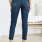 Judy Blue Mid-Rise Relaxed Fit Mineral Wash Jeans