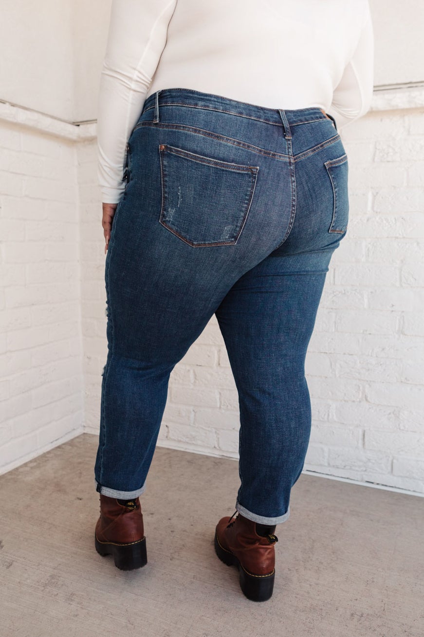 RACK SALE Mid-Rise Thermal Boyfriend Jeans - SZ 5