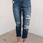 Judy Blue Mid-Rise Thermal Boyfriend Jeans