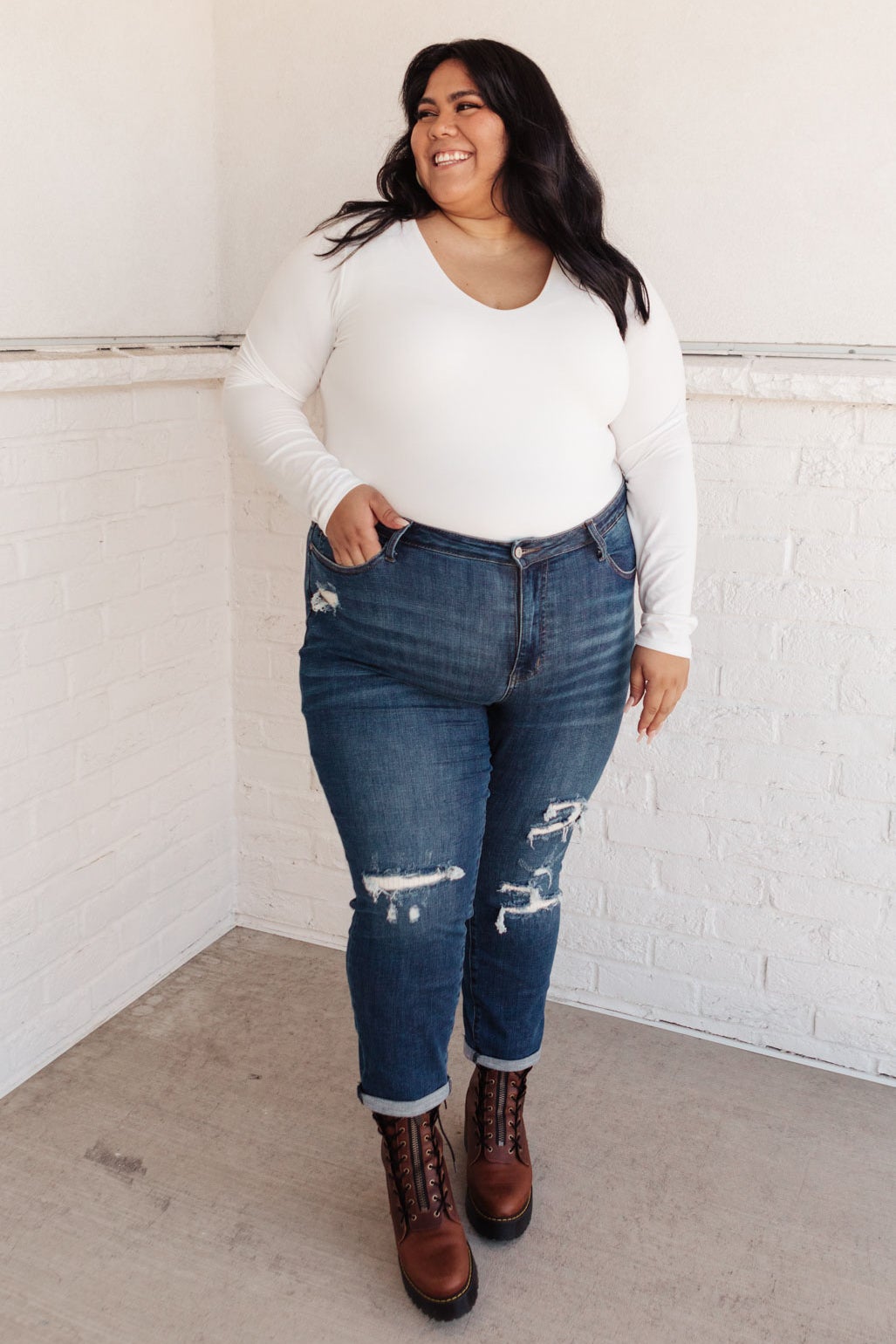 RACK SALE Mid-Rise Thermal Boyfriend Jeans - SZ 5