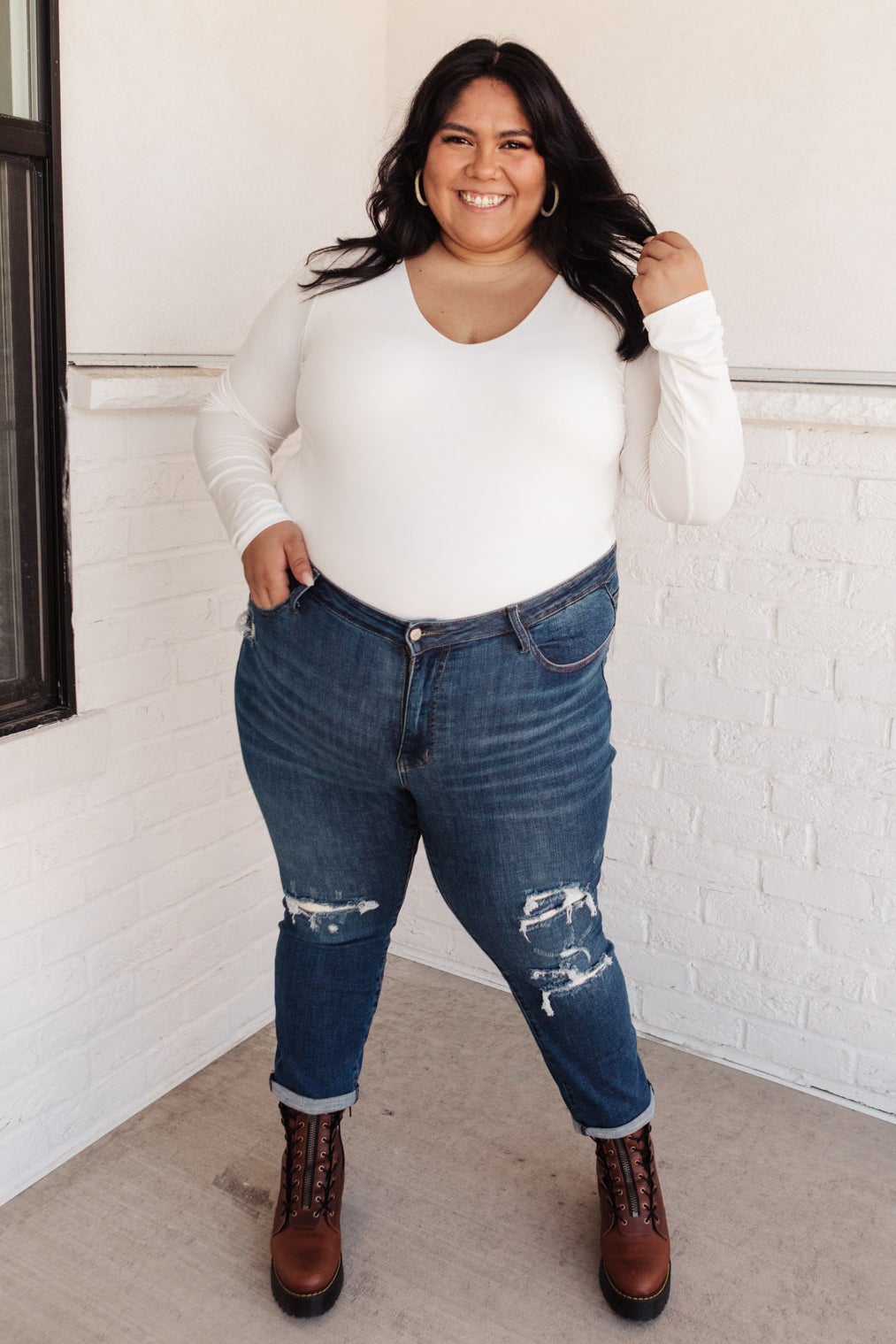RACK SALE Mid-Rise Thermal Boyfriend Jeans - SZ 5